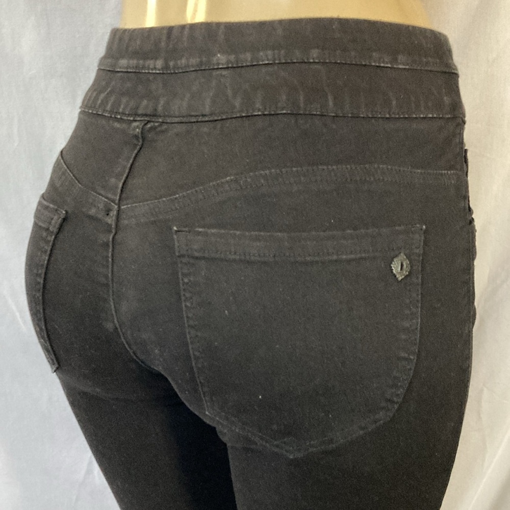 WIT & WISDOM Jeans Tummy Control Size 6 Skinny Glider Black Jeggings NWOT